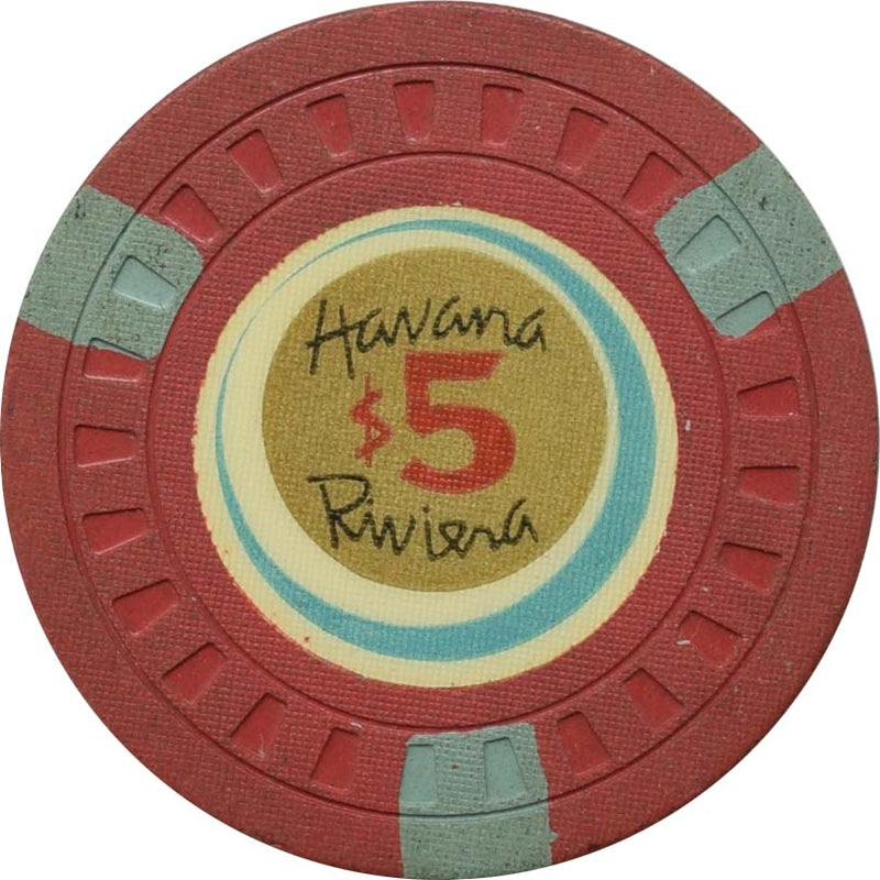 Havana Riviera Casino Havana Cuba $5 Chip