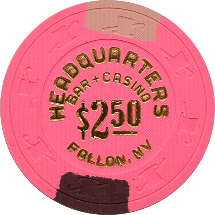 Headquarters Casino Fallon Nevada $2.50 Chip 1998