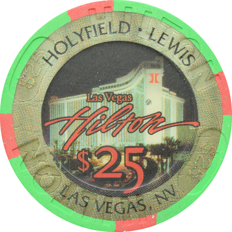 Las Vegas Hilton Casino Las Vegas Nevada $25 Lennox Lewis Chip 1999