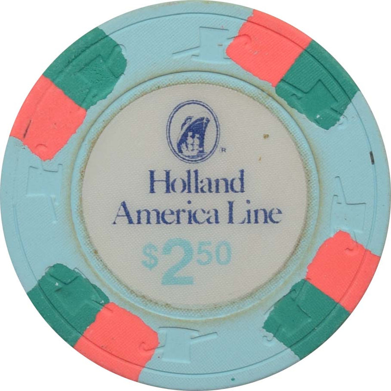 Holland America Line Cruise Lines $2.50 Chip