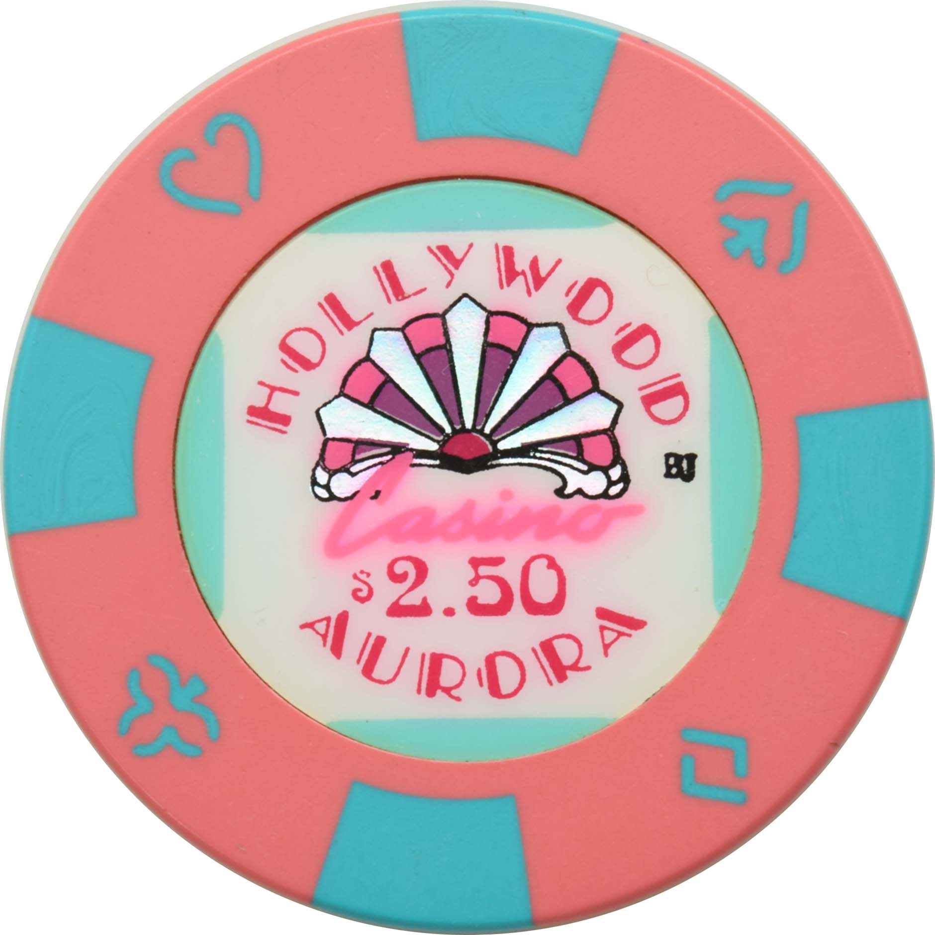 Hollywood Casino Aurora Illinois $2.50 Chip