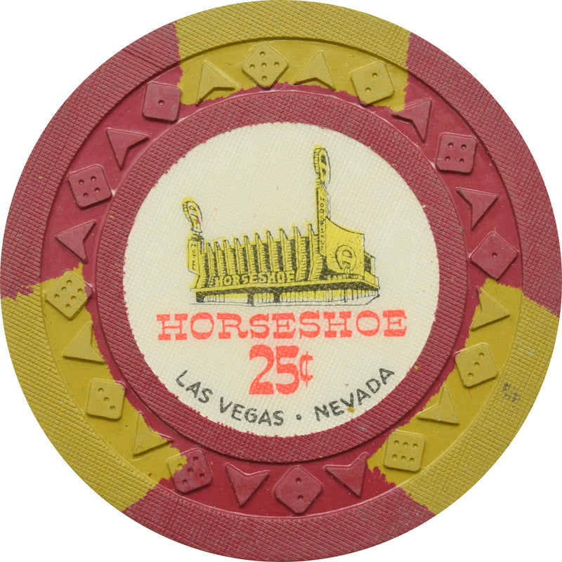 Horseshoe Club Casino Las Vegas Nevada 25 Cent Chip 1953