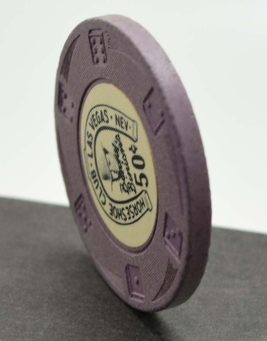 Horseshoe Club Casino Las Vegas Nevada 50 Cent Chip 1950s