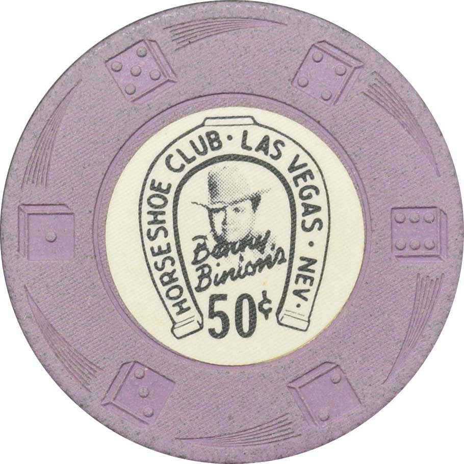 Horseshoe Club Casino Las Vegas Nevada 50 Cent Chip 1950s