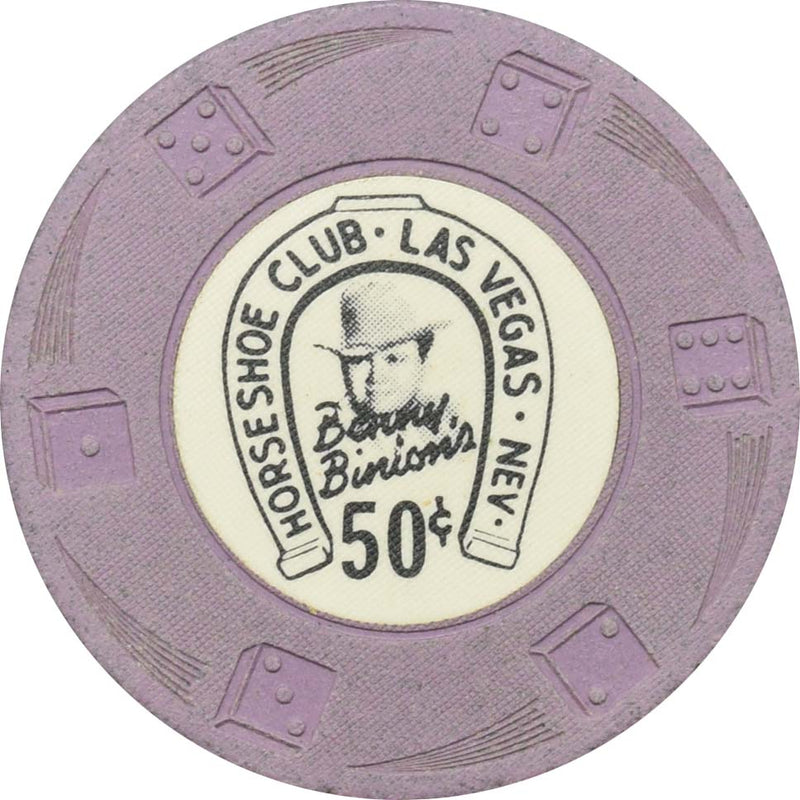 Horseshoe Club Casino Las Vegas Nevada  50 Cent Chip 1950s
