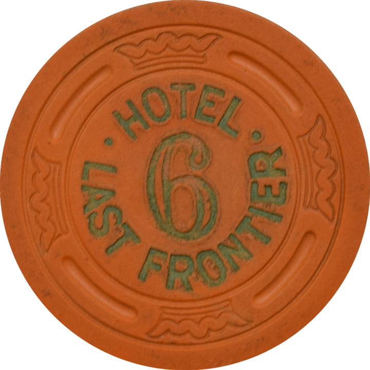 Last Frontier Casino Las Vegas Nevada Roulette 6 Chip 1951