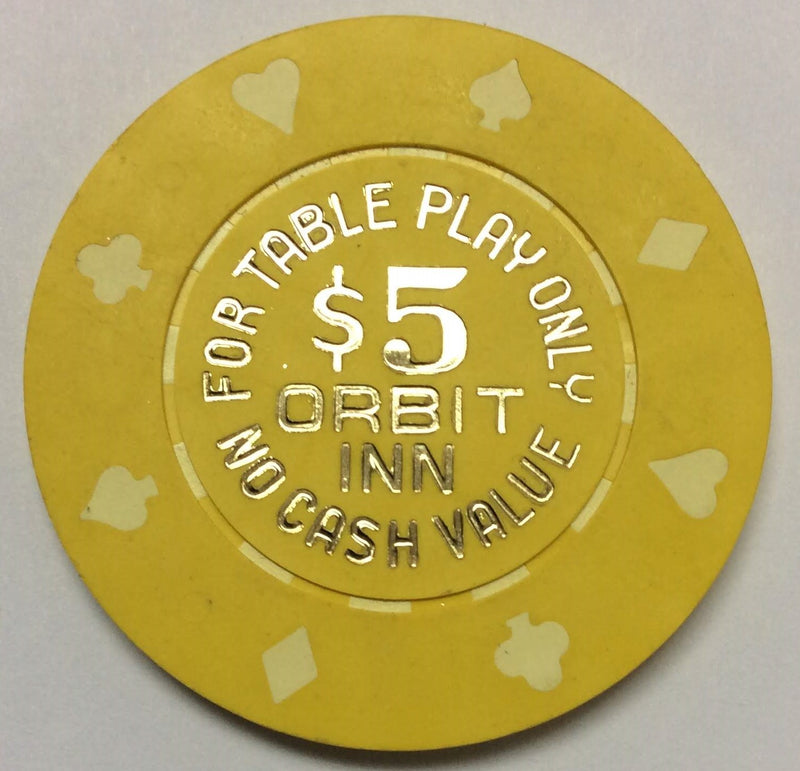 Orbit Inn Casino Las Vegas Nevada $5 NCV Chip 1986