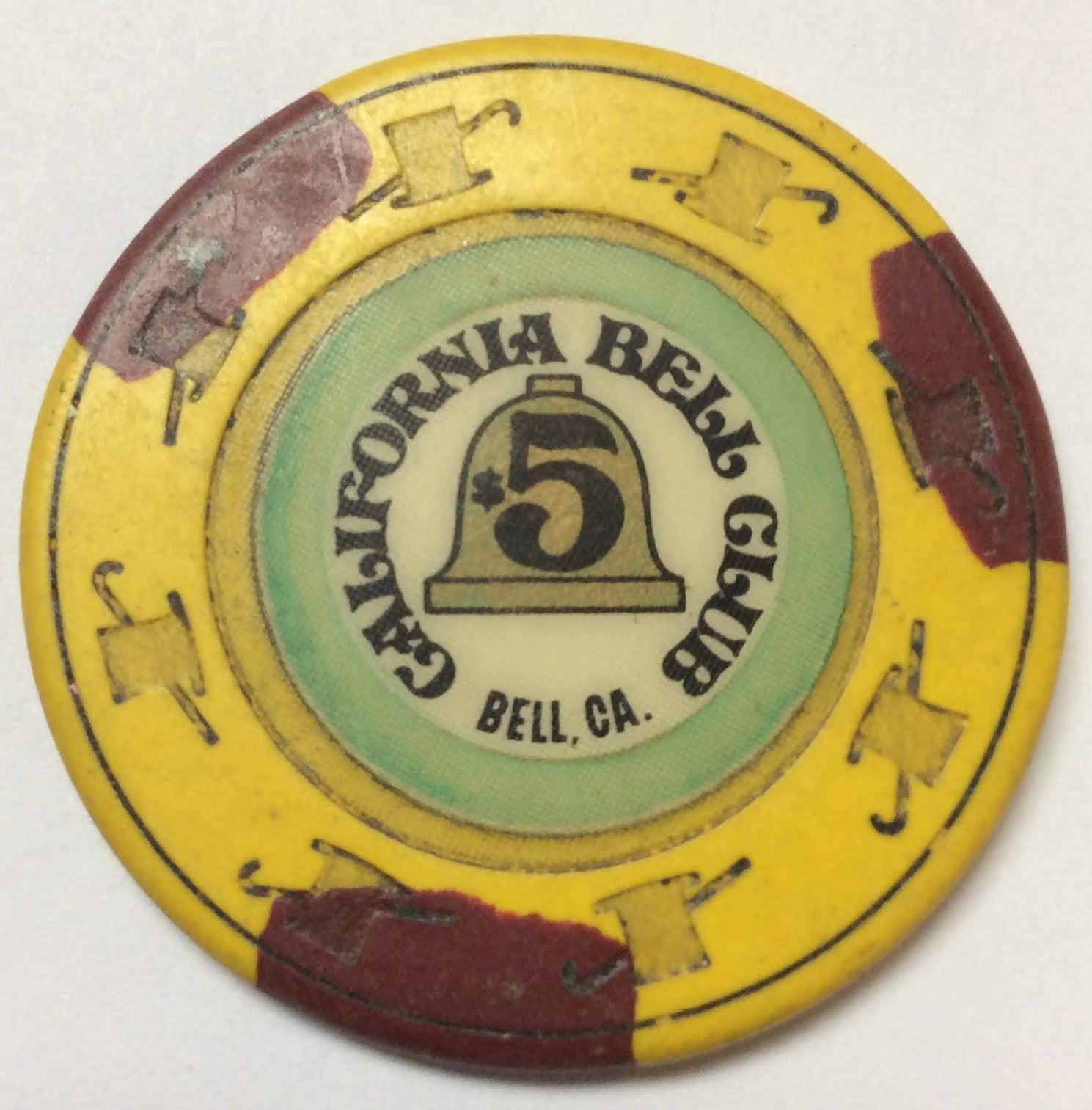 California Bell Club Casino 5 Chip