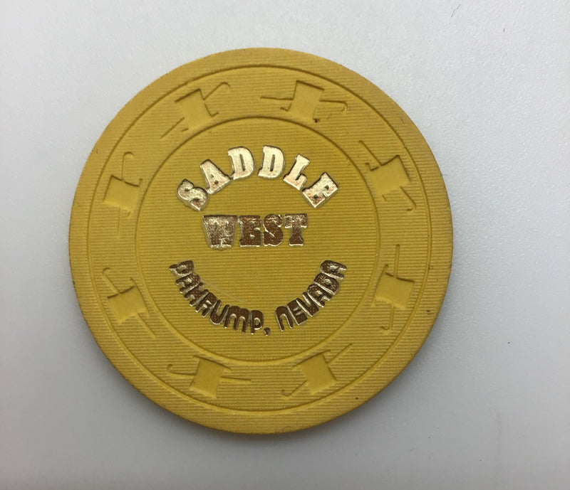 Saddle West Casino Pahrump Nevada 25 Cent Chip 1975
