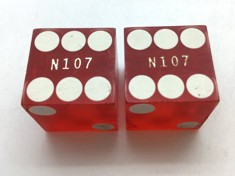 Hotel Nevada Ely Nevada Red Dice Pair Matching Numbers