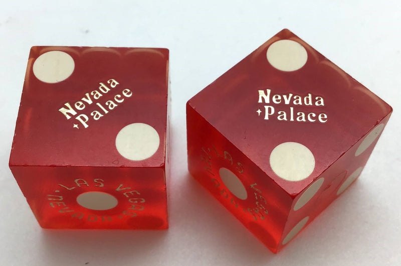 Nevada Palace Las Vegas Nevada Dice Pair Red