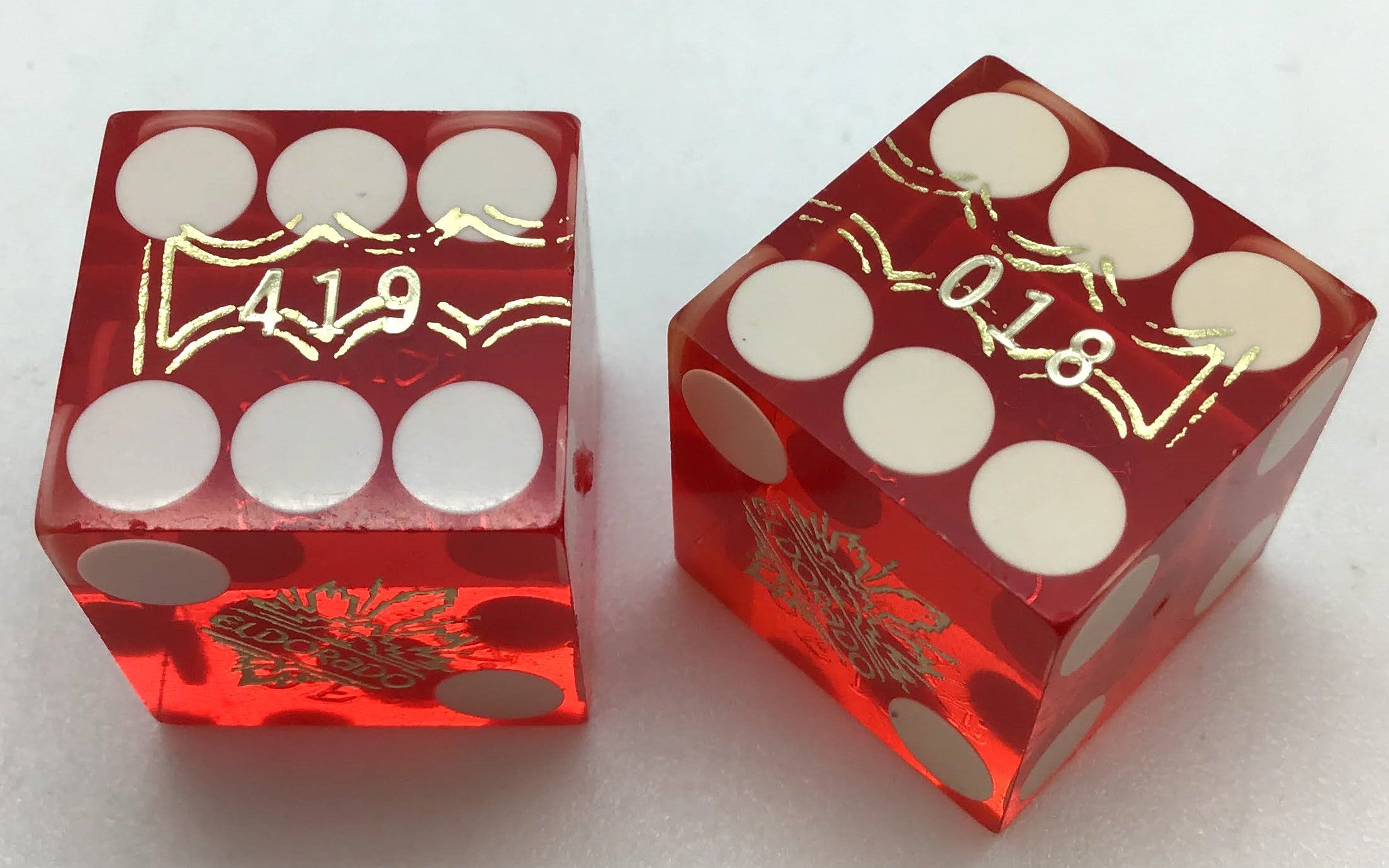 Eldorado Casino Reno Nevada Red Dice Pair