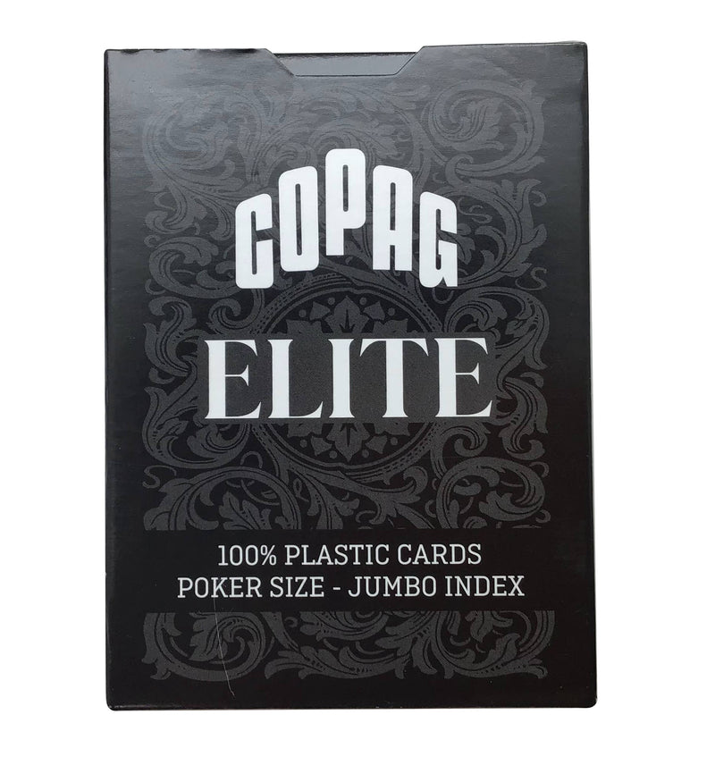 Copag Elite 100% Plastic Single Deck Poker Size Jumbo Index
