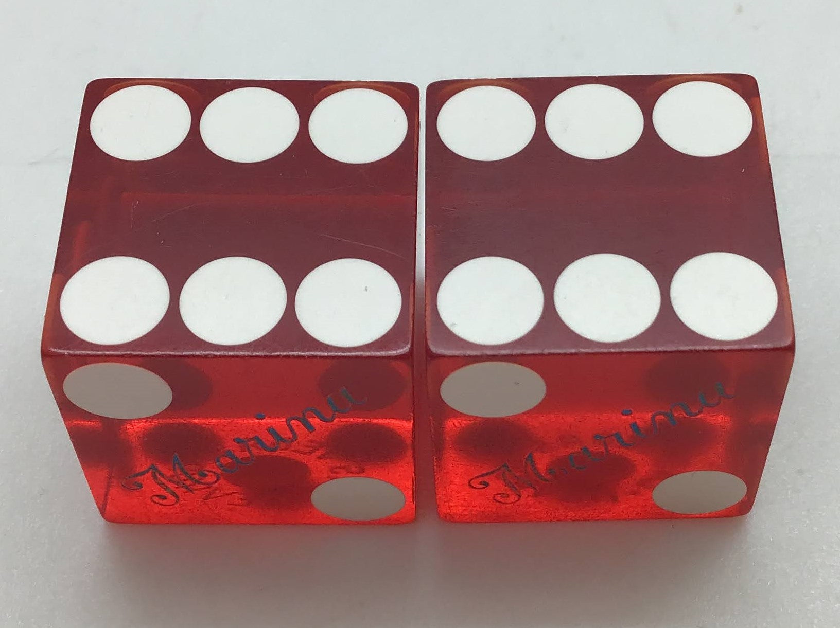 Marina Casino Las Vegas Nevada Dice Pair Red
