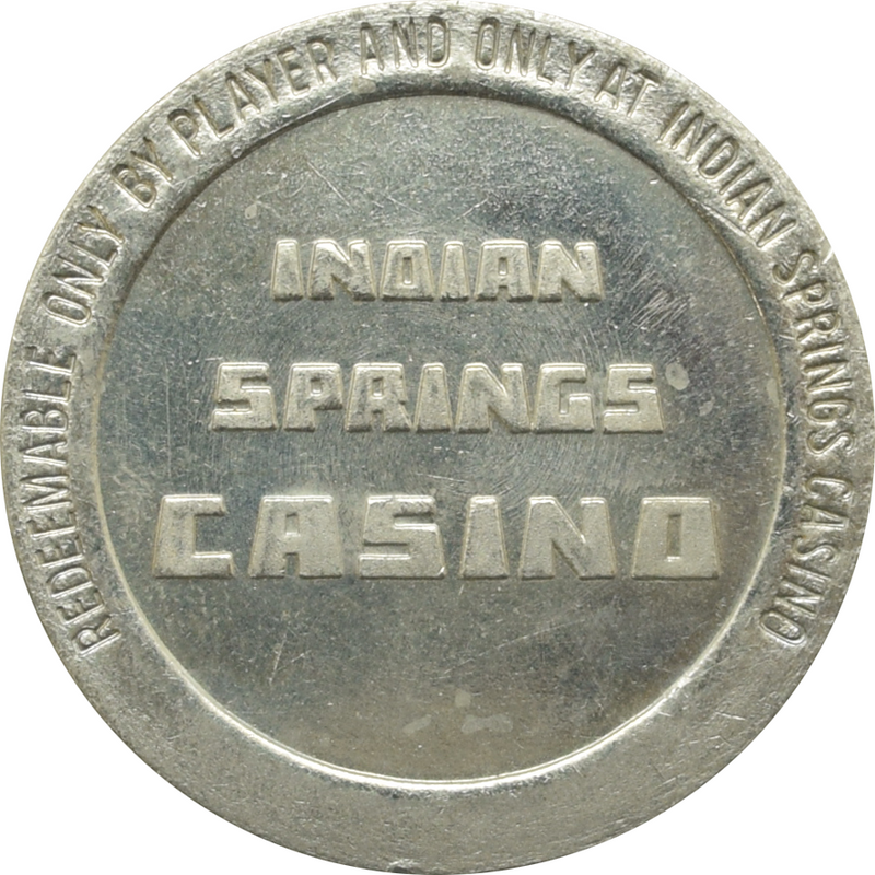 Indian Springs Casino Indian Springs Nevada $1 Token 1985