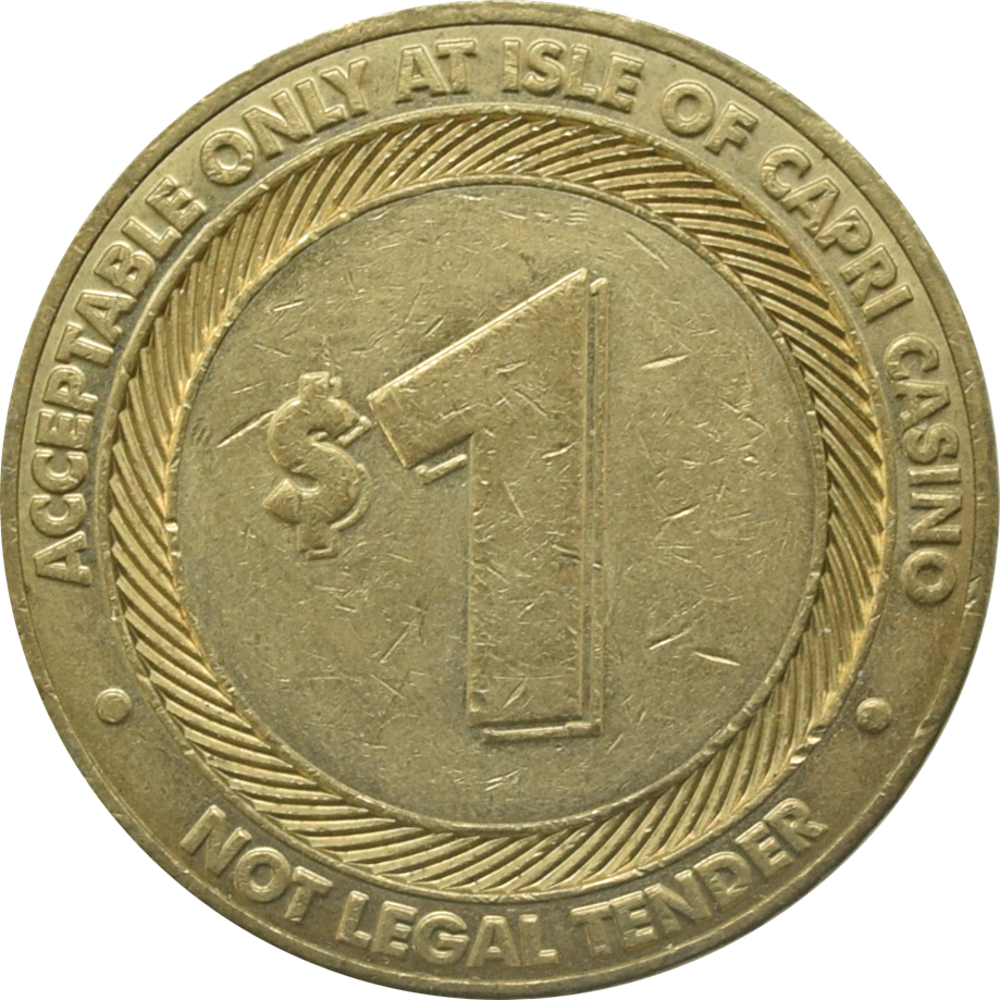 Isle of Capri Casino Bettendorf Iowa $1 Token