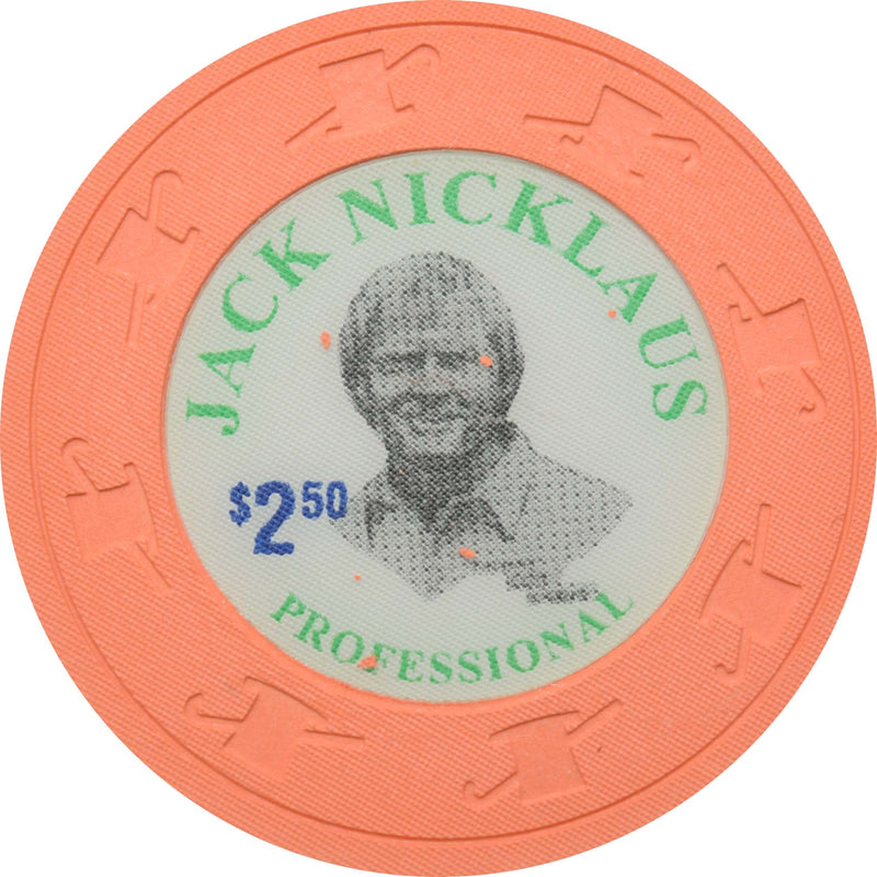 Jack Nicklaus $2.50 Peach Paulson Fantasy Chip