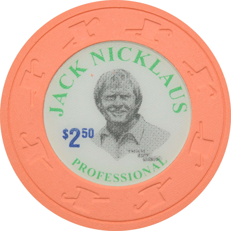 Jack Nicklaus $2.50 Peach Paulson Fantasy Chip