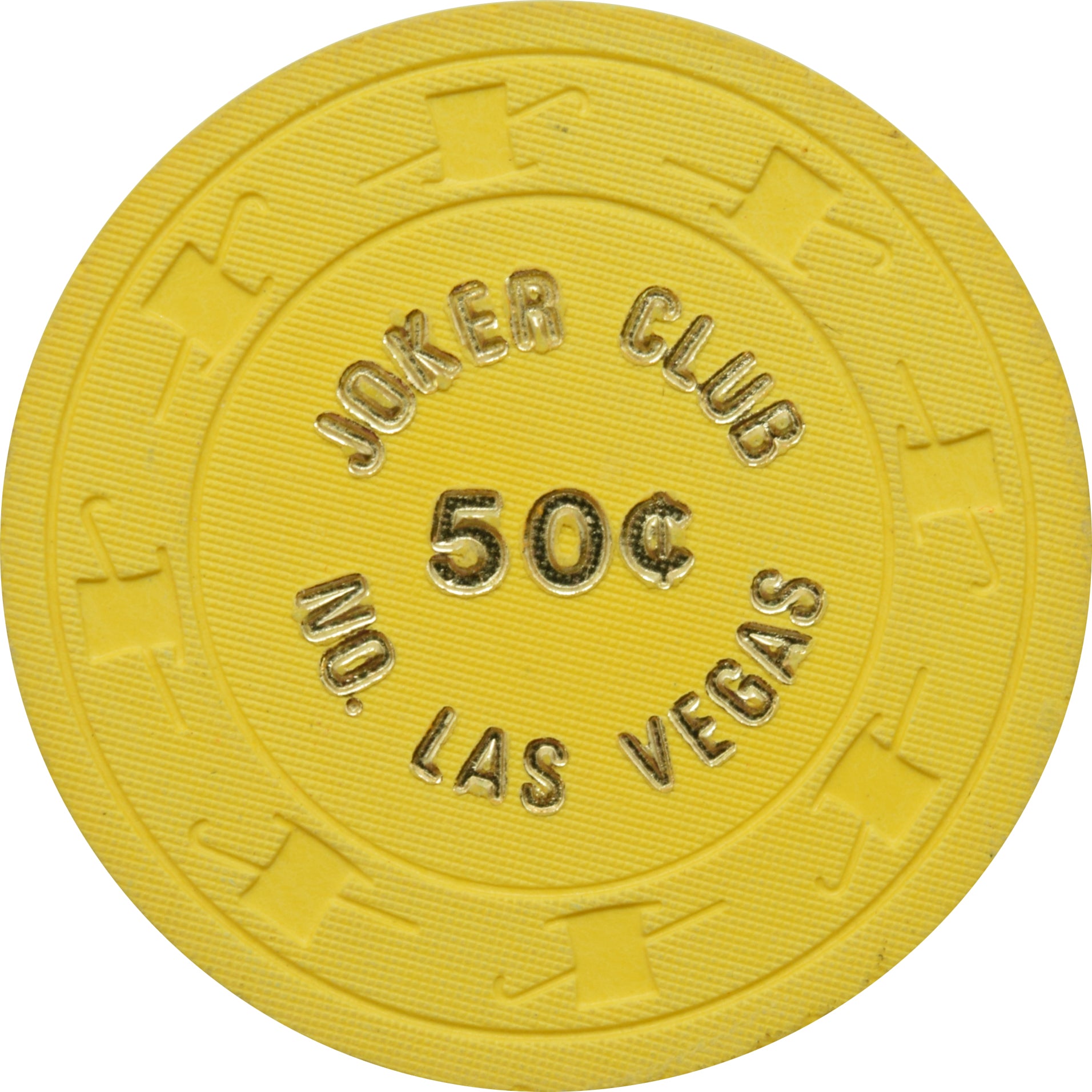Joker Club Casino North Las Vegas Nevada 50 Cent Chip 1973