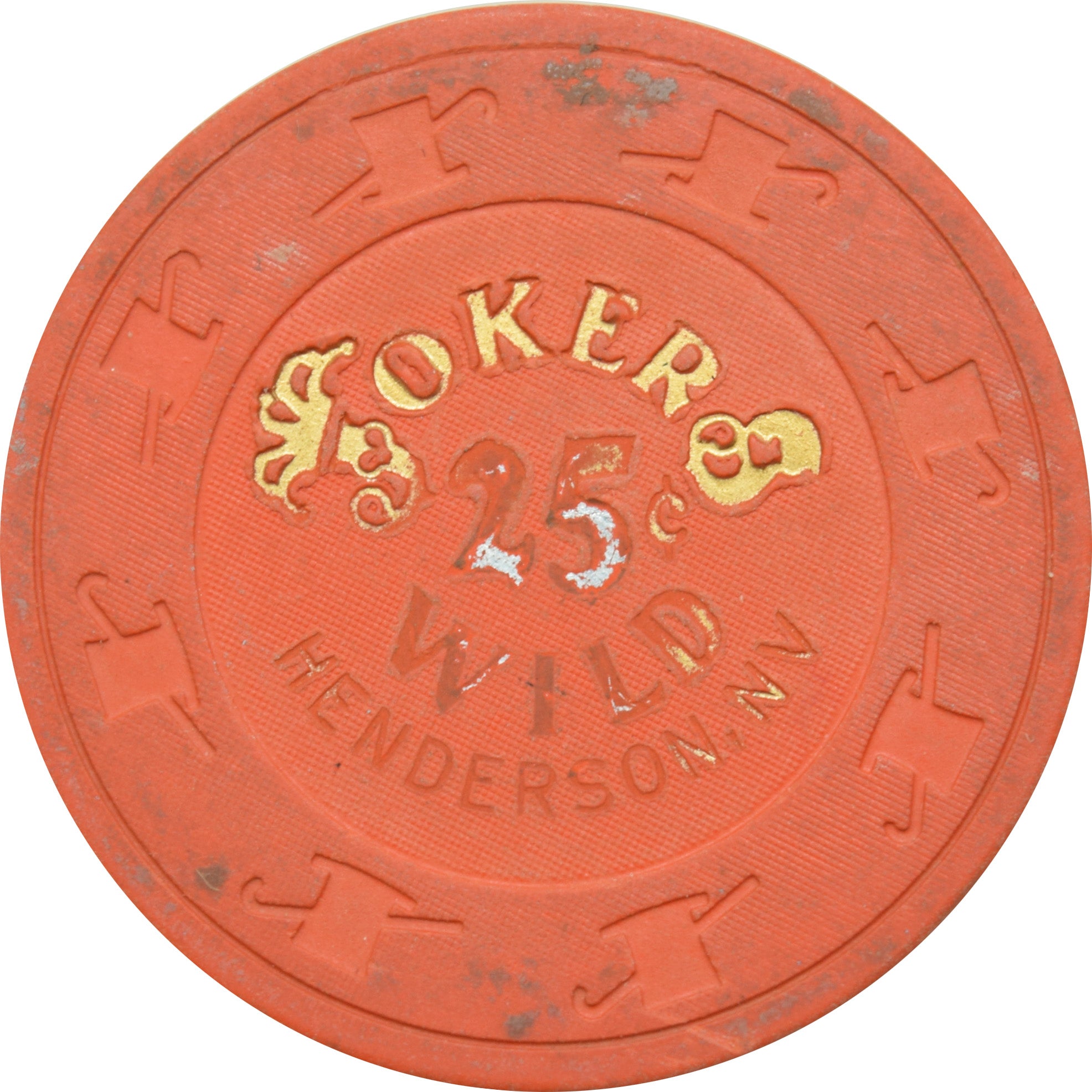 Jokers Wild Casino Henderson Nevada 25 Cent Chip 1993
