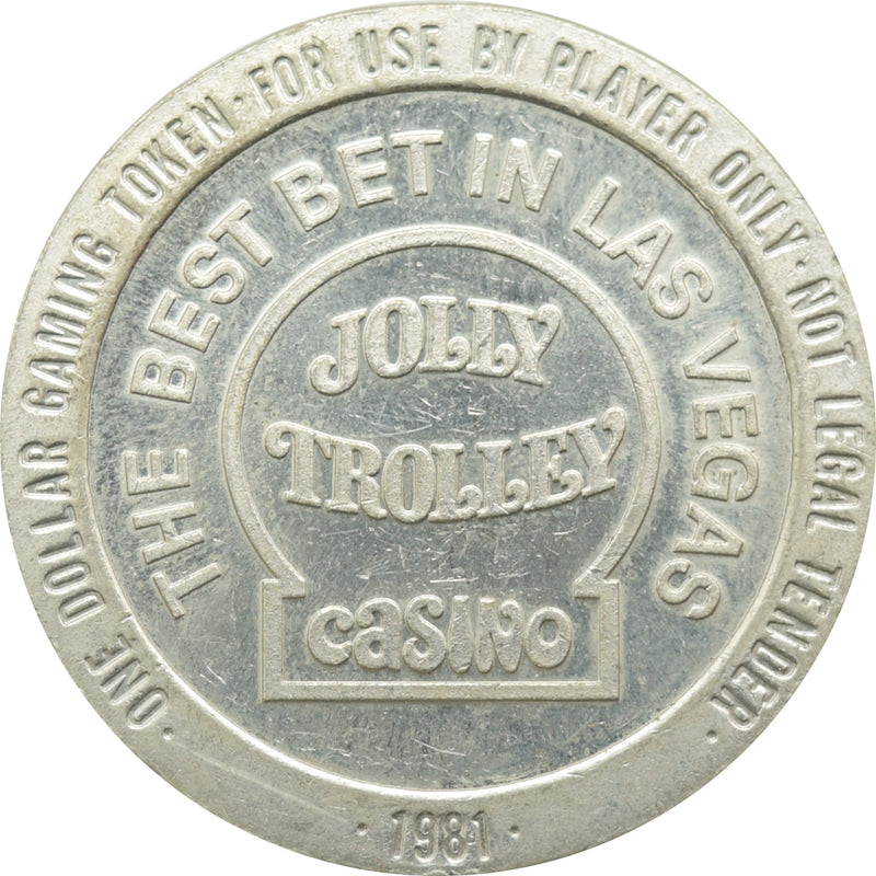 Jolly Trolley Casino Las Vegas NV $1 Token 1981