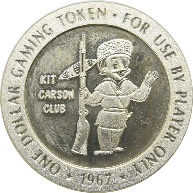 Kit Carson Club Casino Carson City NV $1 Token 1967