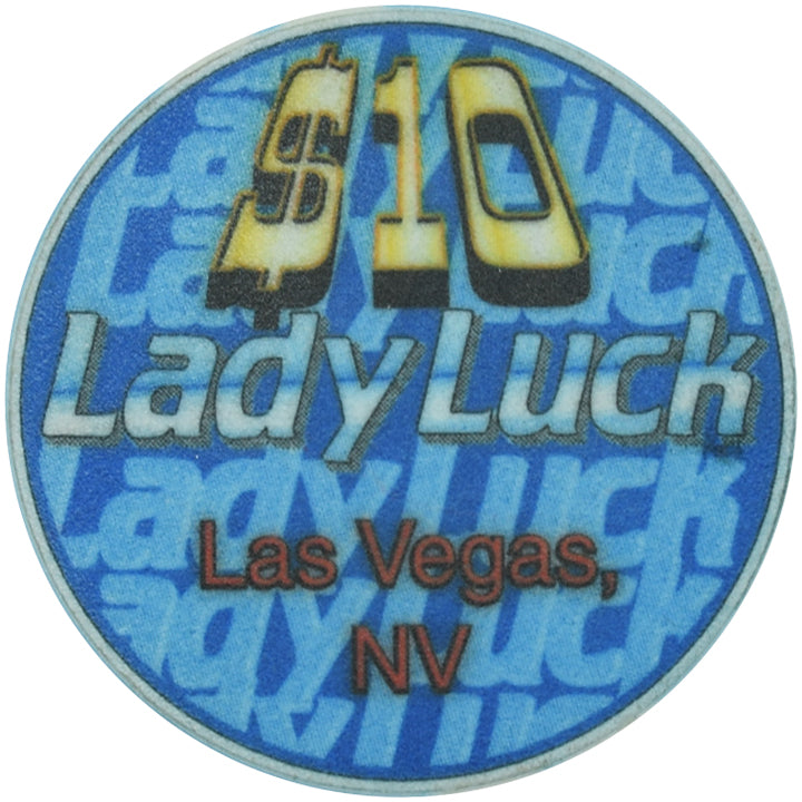 Lady Luck Casino Las Vegas Nevada $10 Chip 1997