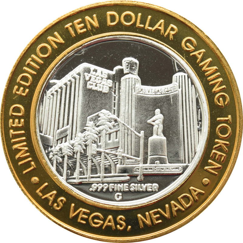 Las Vegas Club Casino Las Vegas "Soccer Player" $10 Silver Strike .999 Fine Silver 2000