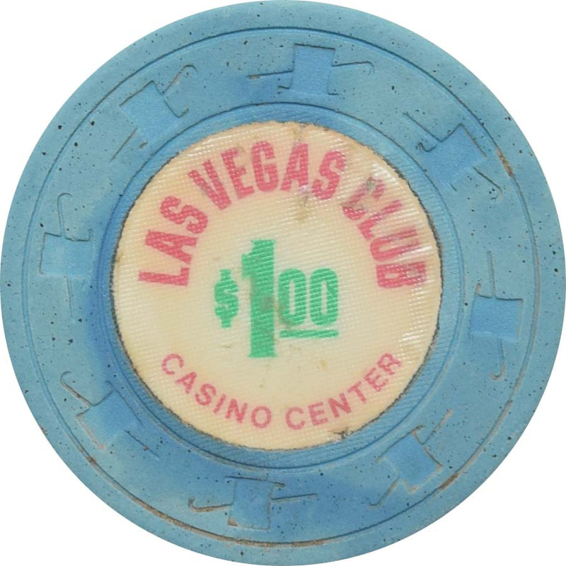 Las Vegas Club Casino Las Vegas Nevada $1 Chip 1970