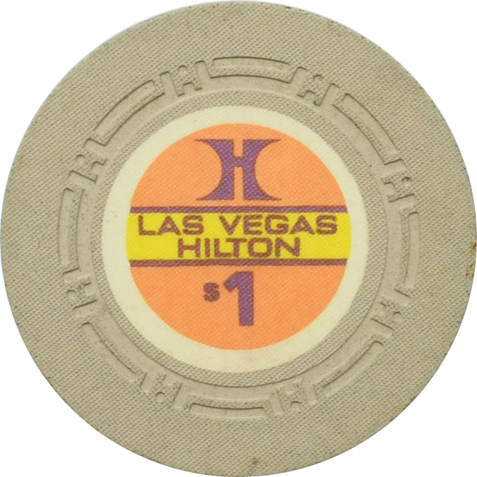 Las Vegas Hilton Casino Las Vegas Nevada $1 Chip 1972
