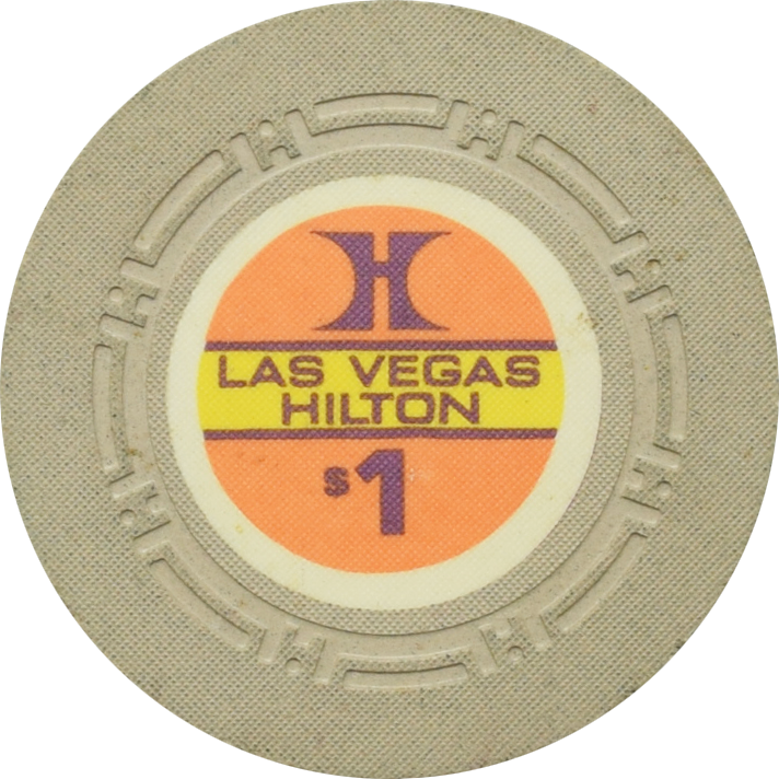 Las Vegas Hilton Casino Las Vegas Nevada $1 Chip 1972
