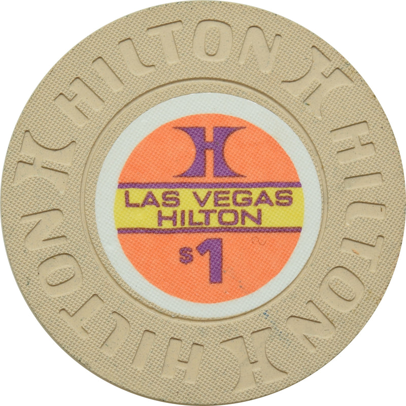 Las Vegas Hilton Casino Las Vegas Nevada $1 Chip 1976
