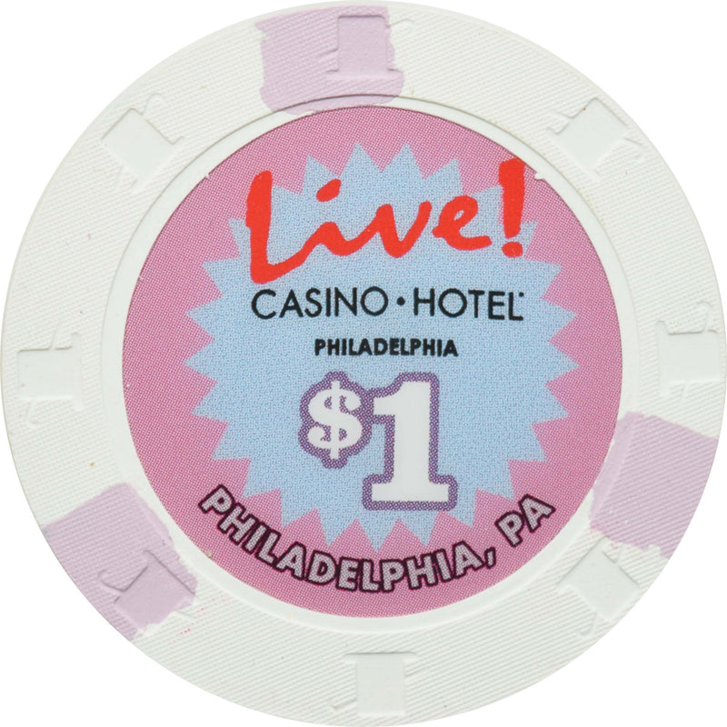 Live! Casino Philadelphia Pennsylvania $1 Chip