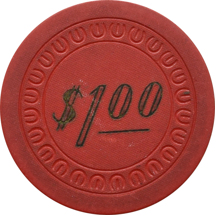 Los Angeles Club Illegal Casino E. St. Louis Illinois $1 Chip 1941