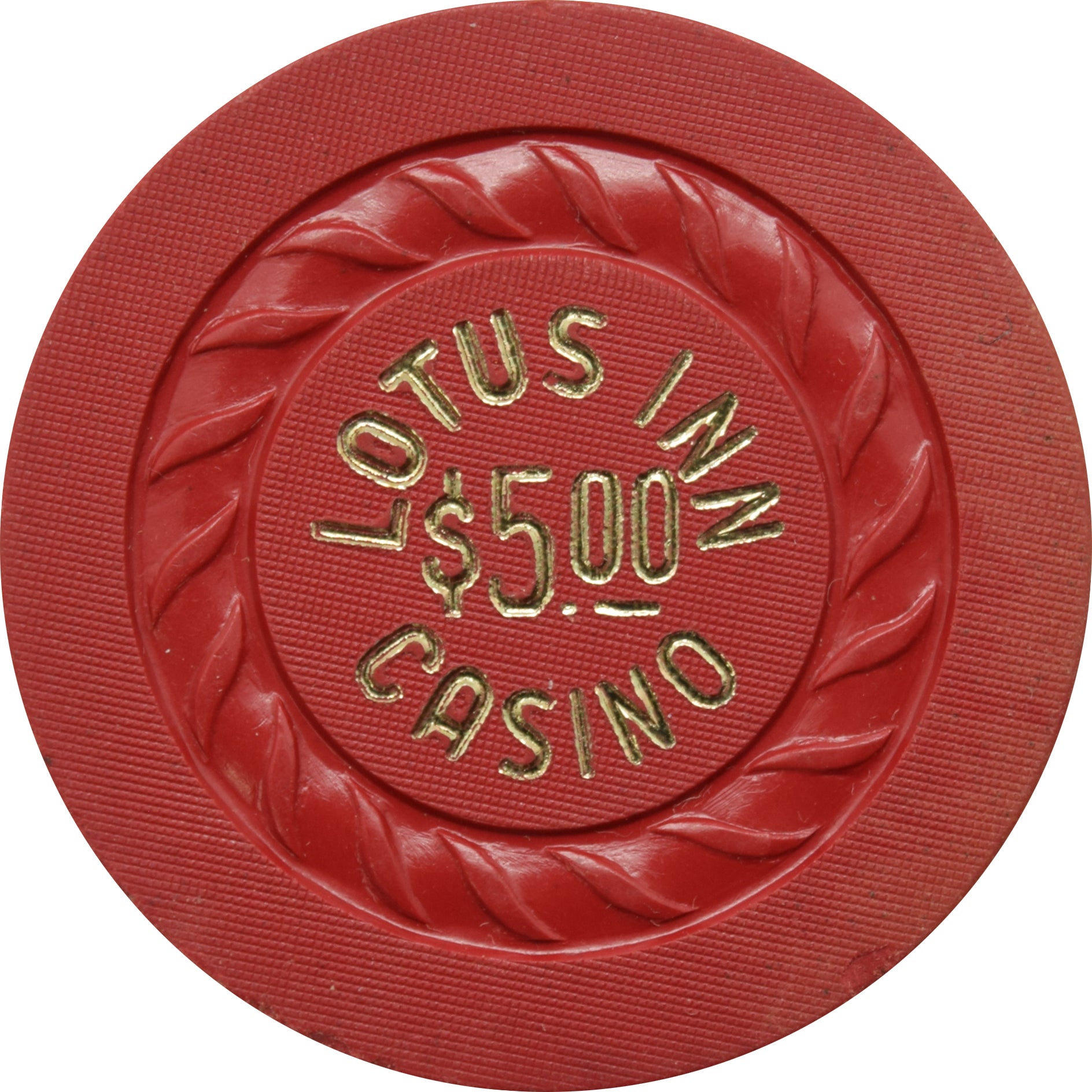 Lotus Inn Casino Las Vegas Nevada $5 Chip 1973