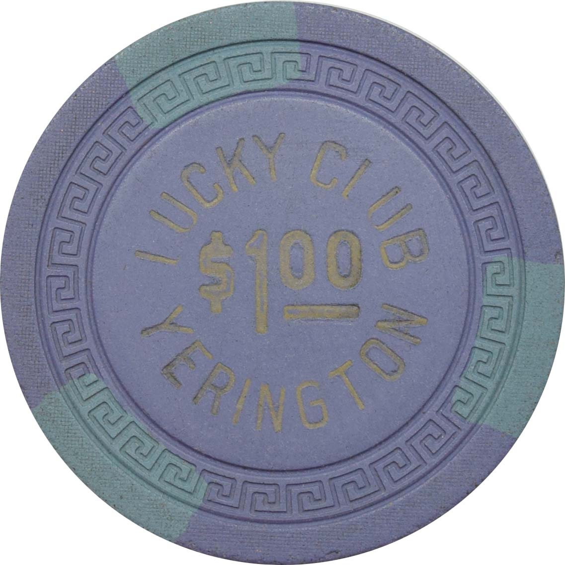 Lucky Club Casino Yerington Nevada $1 Chip 1940s