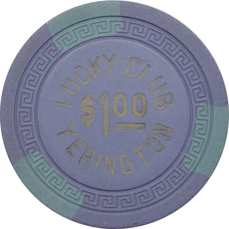 Lucky Club Casino Yerington Nevada  $1 Chip 1940s