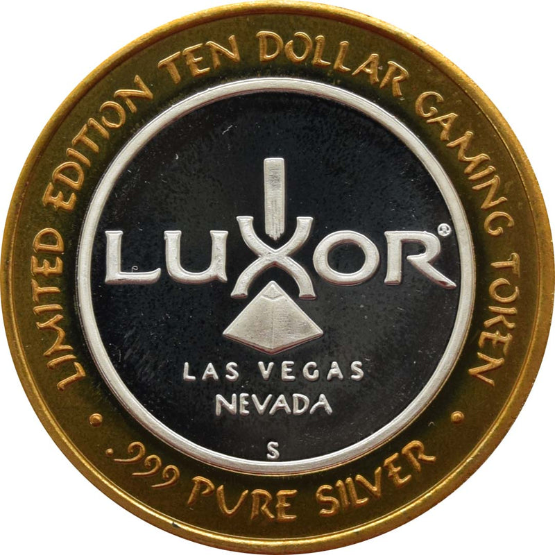 Luxor Casino Las Vegas "Sphinx" $10 Silver Strike .999 Fine Silver 1994