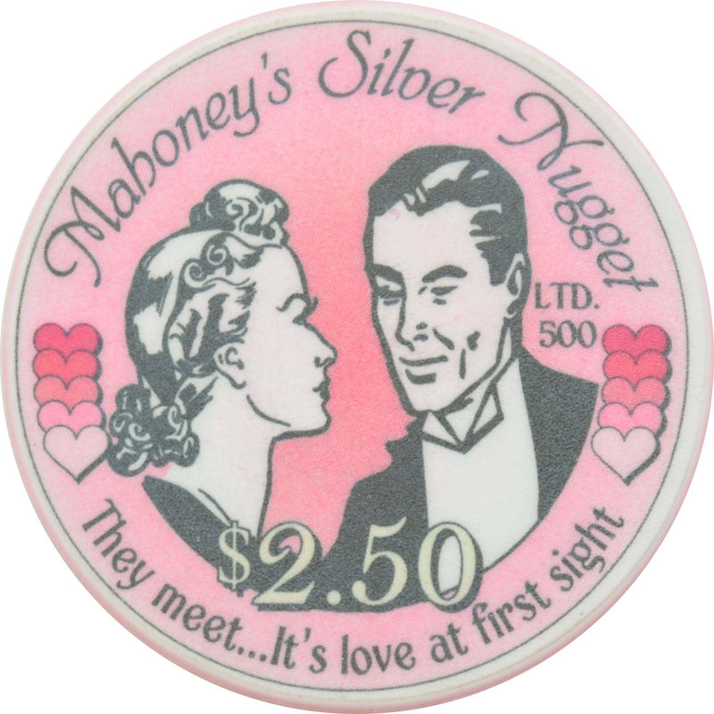 Mahoney's Silver Nugget Casino N. Las Vegas Nevada $2.50 Valentine's Day Chip 2003