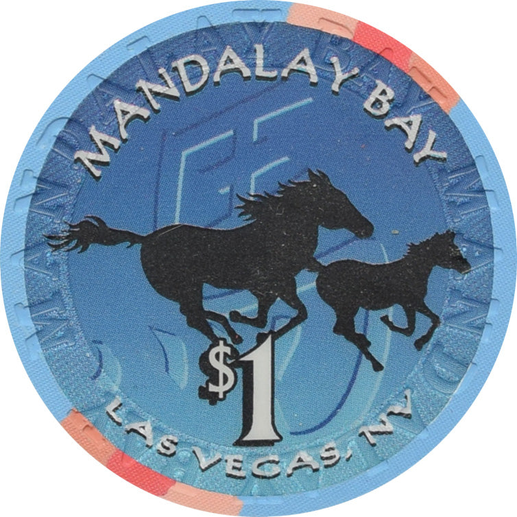 Mandalay Bay Casino Las Vegas Nevada $1 Year of the Horse Chip 2002