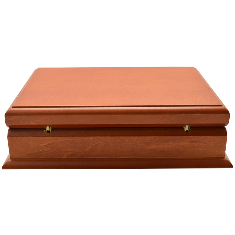 Wooden 2 Deck Card Case - Maple