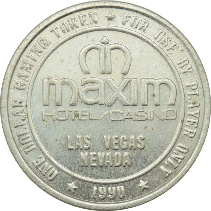 Maxim Casino Las Vegas Nevada $1 Token 1990