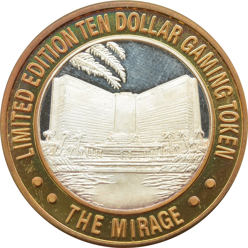 Mirage Casino Las Vegas "Building" $10 Silver Strike .999 Fine Silver 1995