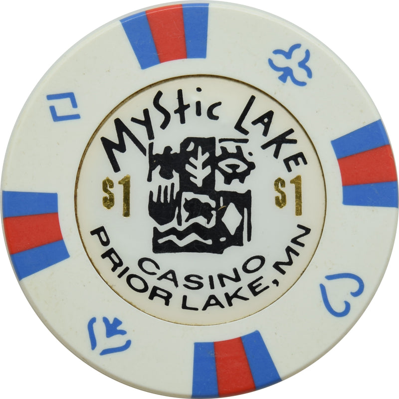 Mystic Lake Casino Prior Lake Minnesota $1 Chip