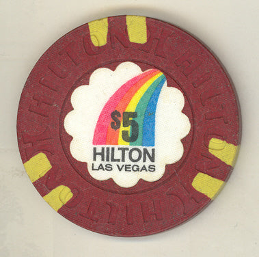 Las Vegas Hilton Casino Las Vegas Nevada $5 Chip 1979