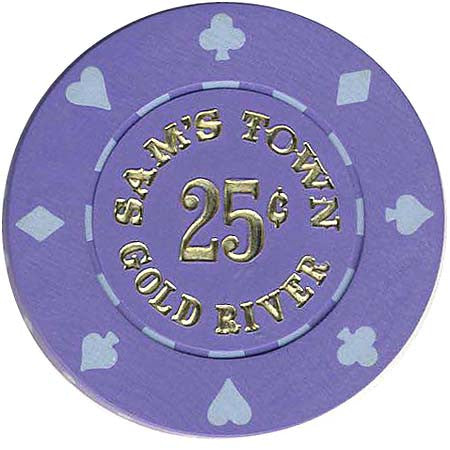 Sam's Town Golden River 25 (purple) chip - Spinettis Gaming - 1