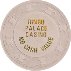 Bingo Palace Casino Las Vegas Nevada Beige NCV Chip 1980