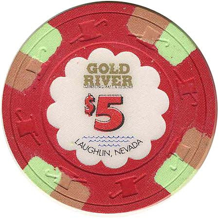 Golden River $5 (red) chip - Spinettis Gaming - 1