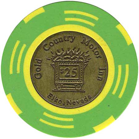 Gold Country $25 chip - Spinettis Gaming - 2