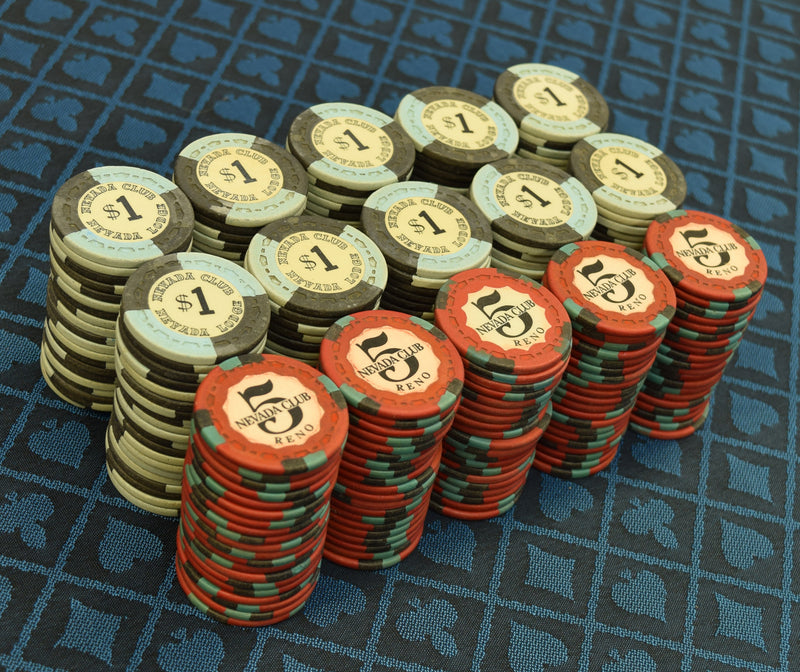 300 Nevada Club Casino Reno Nevada Chip Set